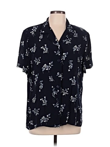 Worthington Short Sleeve Blouse (view 1)