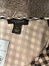Ann Taylor 100% Polyester Houndstooth Gray Short Sleeve Blouse Size Lg Petite - photo 7