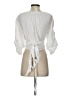MLM LABEL 100% Cotton White 3/4 Sleeve Blouse Size S - photo 2