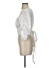 MLM LABEL 100% Cotton White 3/4 Sleeve Blouse Size S - photo 5