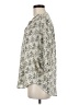 Lush 100% Polyester Ivory 3/4 Sleeve Blouse Size M - photo 5