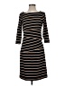 J. McLaughlin Stripes Black Casual Dress Size S - photo 1
