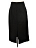 Zara 100% Cupro Solid Black Formal Skirt Size L - photo 2