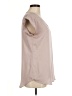 Express 100% Polyester Tan Short Sleeve Top Size M - photo 4
