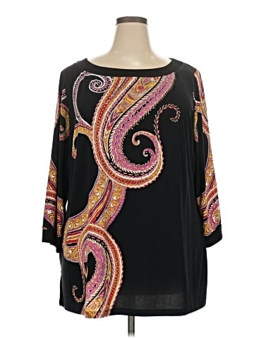 JM Collection 3/4 Sleeve Blouse (view 1)