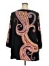 JM Collection Paisley Black 3/4 Sleeve Blouse Size 3X - photo 2