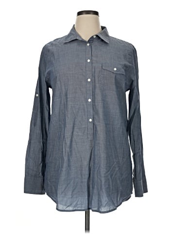J.Crew Factory Store Long Sleeve Button-Down Shirt (view 1)