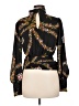 ModCloth 100% Polyester Black Long Sleeve Blouse Size M - photo 2