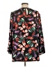 Chaus 100% Polyester Black 3/4 Sleeve Blouse Size L - photo 2