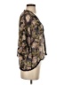 Lily White 100% Polyester Brown Kimono Size S - photo 4
