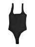 Forever 21 Solid Black One Piece Swimsuit Size S - photo 2