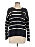 Pink Rose 100% Acrylic Stripes Black Pullover Sweater Size L - photo 1