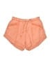 Free People 100% Cotton Solid Orange Shorts Size S - photo 1