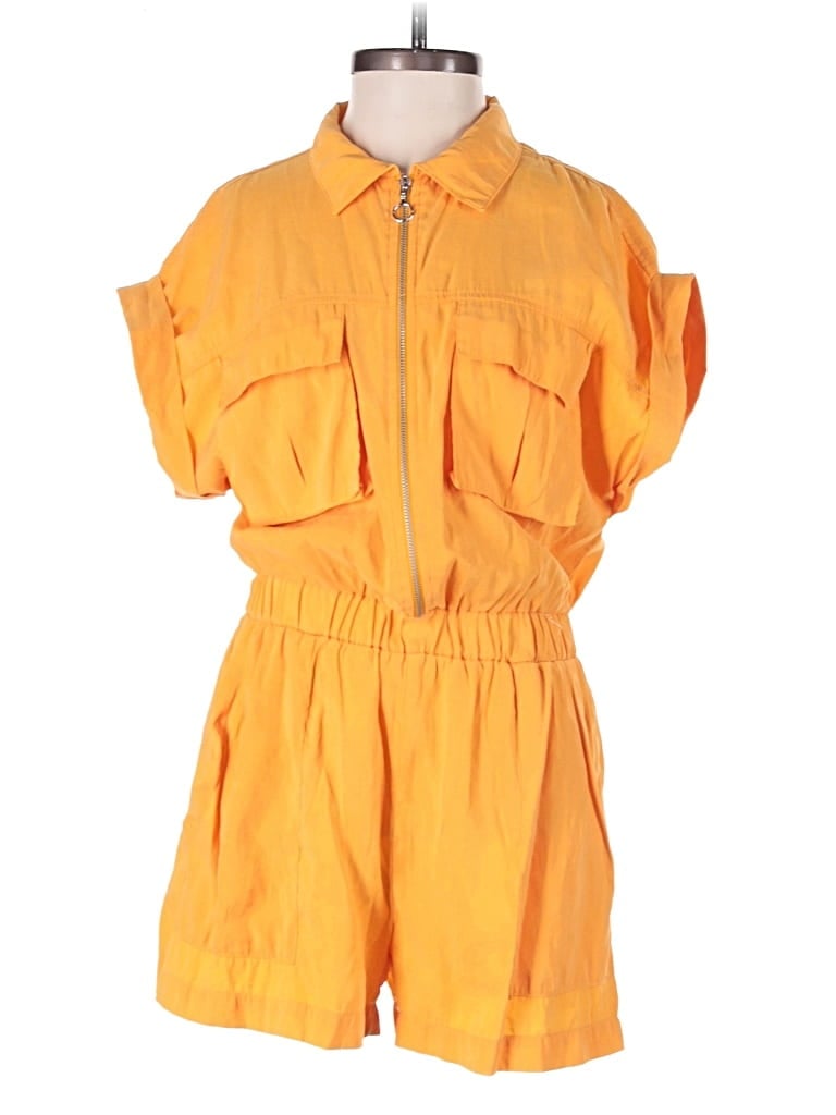 Pre-owned Zara Romper In Orange