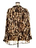 Fashion Bug 100% Polyester Animal Print Brown Long Sleeve Blouse Size 4X - photo 2