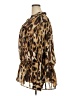 Fashion Bug 100% Polyester Animal Print Brown Long Sleeve Blouse Size 4X - photo 5