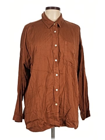 Purejill Long Sleeve Button-Down Shirt (view 1)