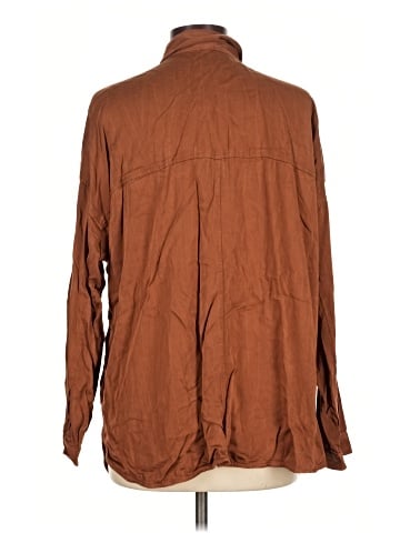 Purejill Long Sleeve Button-Down Shirt (view 2)