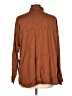 Purejill Solid Brown Long Sleeve Button-Down Shirt Size L - photo 2