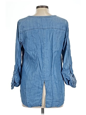 Skies Are Blue Long Sleeve Blouse (view 2)