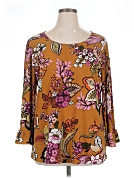 Attitudes By Renee 3/4 Sleeve Blouse