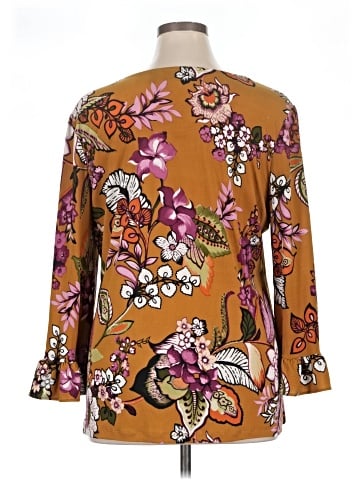 Attitudes by Renee 3/4 Sleeve Blouse (view 2)