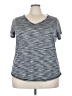 Xersion 100% Polyester Tweed Gray Active T-Shirt Size 3X - photo 1