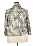 Ruby Rd. Animal Print Silver Jacket Size 18 - photo 2