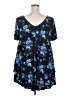 Roaman's Black Short Sleeve Blouse Size 18 (L) - photo 2