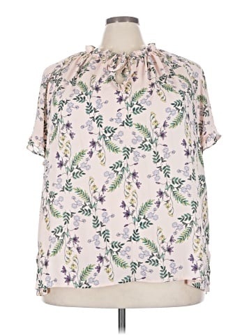 Liz Claiborne Short Sleeve Blouse (view 1)