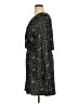 Gap 100% Polyester Print Black Casual Dress Size XL (tall) - photo 5