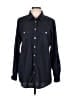 Ann Taylor LOFT 100% Cotton Blue Long Sleeve Button-Down Shirt Size L - photo 1