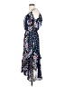 Parker 100% Polyester Floral Blue Casual Dress Size XS - photo 5