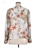 Worthington 100% Polyester Floral Ivory 3/4 Sleeve Blouse Size XL - photo 2
