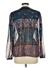 Everly 100% Polyester Blue Long Sleeve Blouse Size L - photo 2