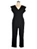 DKNY Solid Black Jumpsuit Size 14 - photo 1