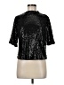 H&M Metallic Black 3/4 Sleeve Blouse Size M - photo 1