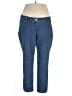 Alia Chevron-herringbone Blue Jeans Size 18 - photo 1