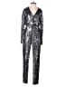 Greylin Metallic Silver Jumpsuit Size XS - photo 1