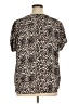 Buffalo by David Bitton 100% Polyester Animal Print Brown Short Sleeve Top Size XL - photo 2