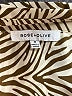 Rose + Olive 100% Polyester Animal Print Brown Long Sleeve Blouse Size M - photo 7