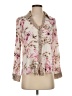 Mystree 100% Rayon Floral Ivory Long Sleeve Blouse Size S - photo 1