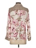 Mystree 100% Rayon Floral Ivory Long Sleeve Blouse Size S - photo 2