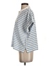JOA Stripes Blue Short Sleeve Blouse Size S - photo 5