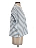 JOA Stripes Blue Short Sleeve Blouse Size S - photo 4