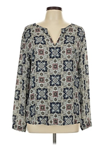 Ann Taylor Factory Long Sleeve Blouse (view 1)
