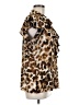 Calvin Klein Animal Print Brown Sleeveless Button-Down Shirt Size XL - photo 4