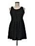 Max Studio Polka Dots Black Casual Dress Size M - photo 1