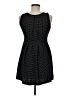 Max Studio Polka Dots Black Casual Dress Size M - photo 2