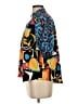 VOY 100% Polyester Color Block Blue Short Sleeve Blouse Size S - photo 5
